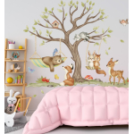 Muursticker voor kinderkamer Dieren in het bos